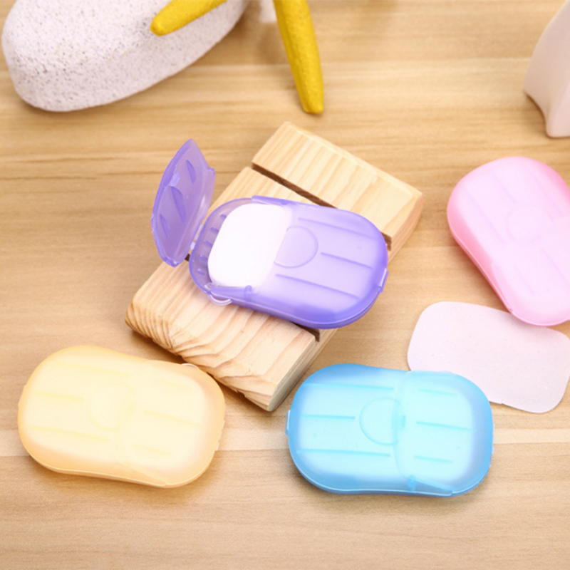 

Soap Sheet Disposable Box Mini Soap Paper Portable Hand Wash Outdoor Hiking Foaming Cleaning Slice A Must for Travel