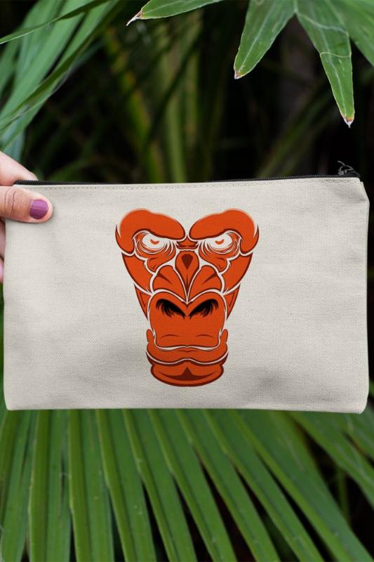 

Angemiel Clutch Portfolio of Angry Monkey Hand Makeup Bag