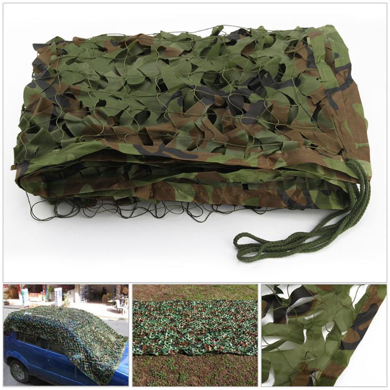 

Camping Camo Net Army Woodland Jungle Camouflage Nets Shelter Hide Netting Sun Shelter, Green