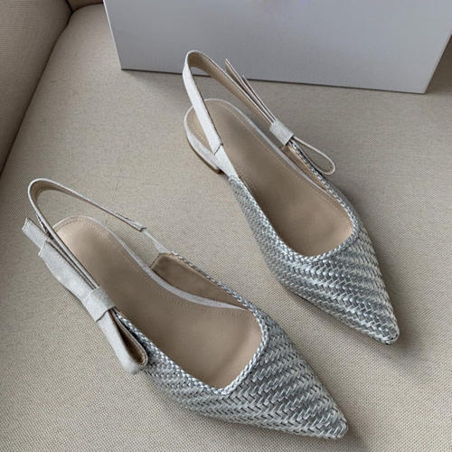 

The latest luxurious women's popular leather sandals striking eye-catching gladiator style designer outsole perfect, Silver