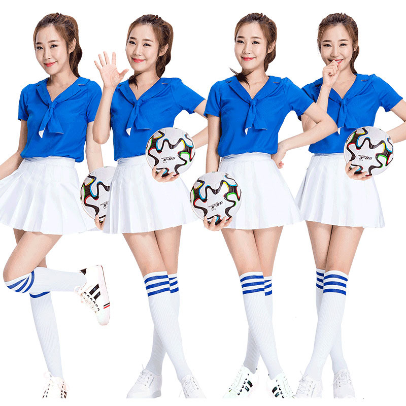 

Fashion Shape Cheerleader Costume Lady Pleated Skirt Adult Cheerleading Suits Women's Set Basketball Baby Cheerleading Costumes