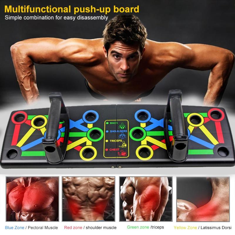

Detachable push up bracket male fitness equipment home exercise pectoral arm brachio dorsi muscle multifunctional board 30P