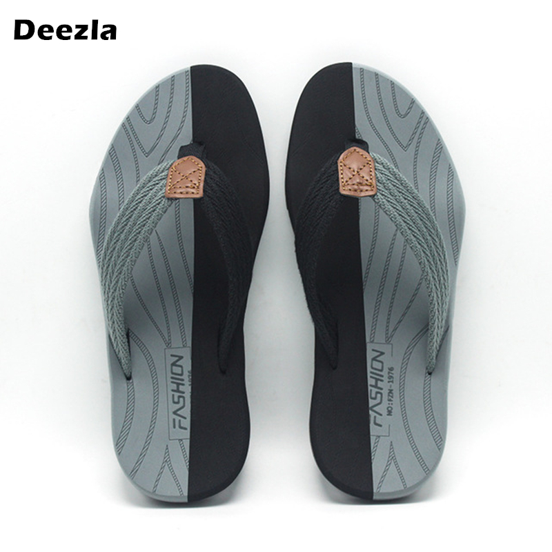 

Man slippers Non slip Home flip flops New Fashion Men black Beach Sandals Summer Soft bottom Plus size Casual Male Slipper 39-46, Multi