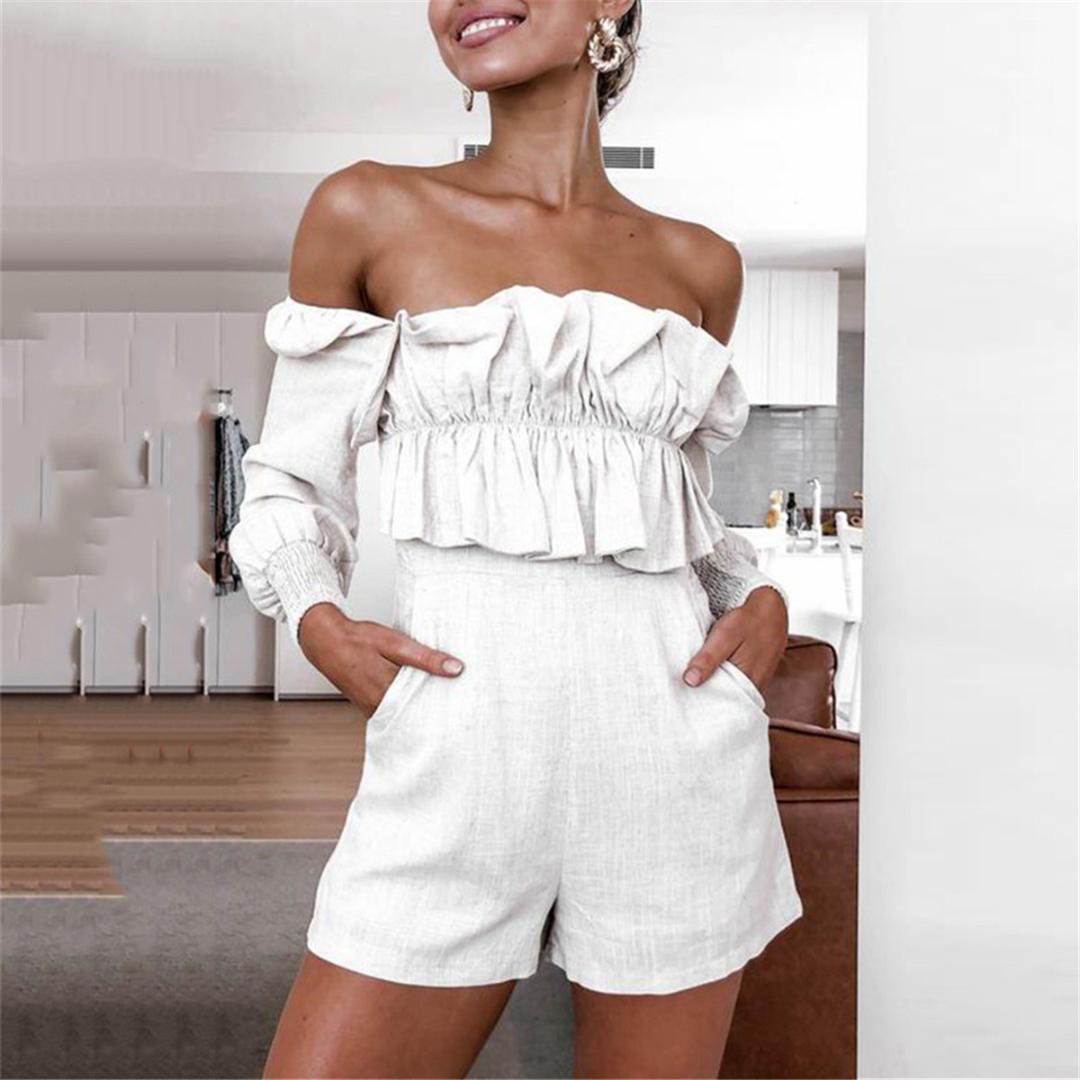 strapless jean romper