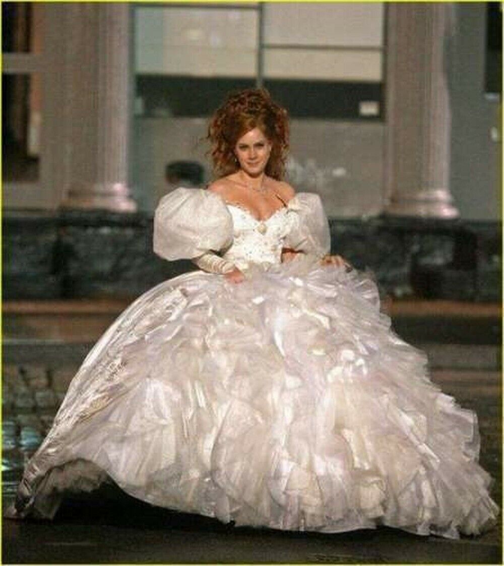 

Enchanted Giselle Dress TEAL PRINCESS Adult Costume Cosplay Wedding Ball Gown