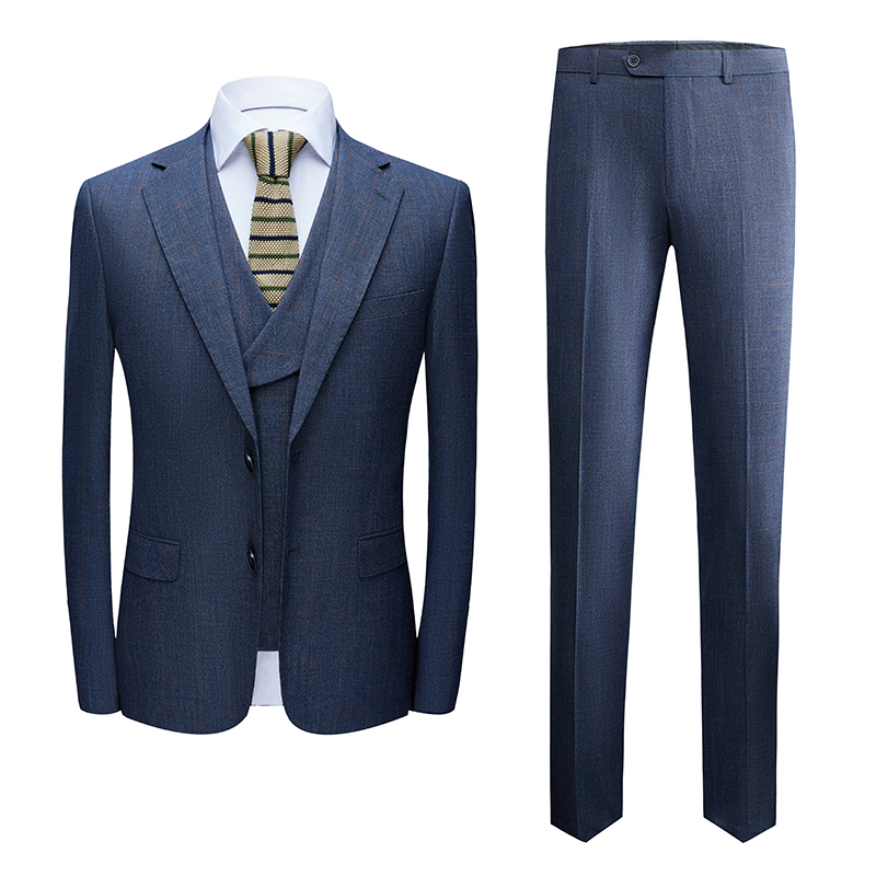 

2020 spring Latest Coat Pant Designs Tuxedos Smoke grey Suits for Men Dress Wedding Groom Prom Suits 3-piece -3XL, 1093 smoke grey