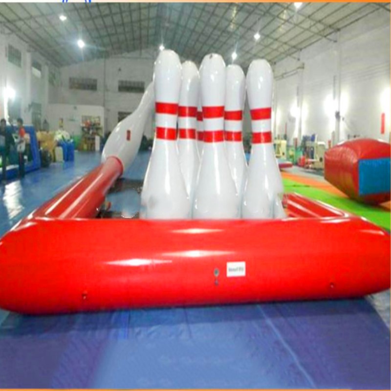 

one pump 6 pieces a lot 1.8m inflatable bowling ball inflatable human bowling sports human bowling pins