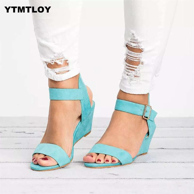 

Women Sandals Plus Size 35-43 Wedges Shoes For High Heels Summer 2020 Flip Flop Chaussures Femme Platform Yellow Sandals, Black