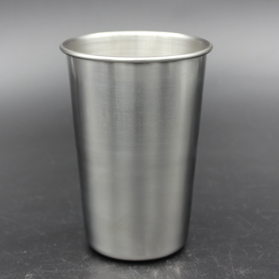 

16oz Stainless Steel Pint Cup Metal Beer Mug Unbreakable BPA Free Eco-friendly For Drinking Drinkware Tool RRA1962