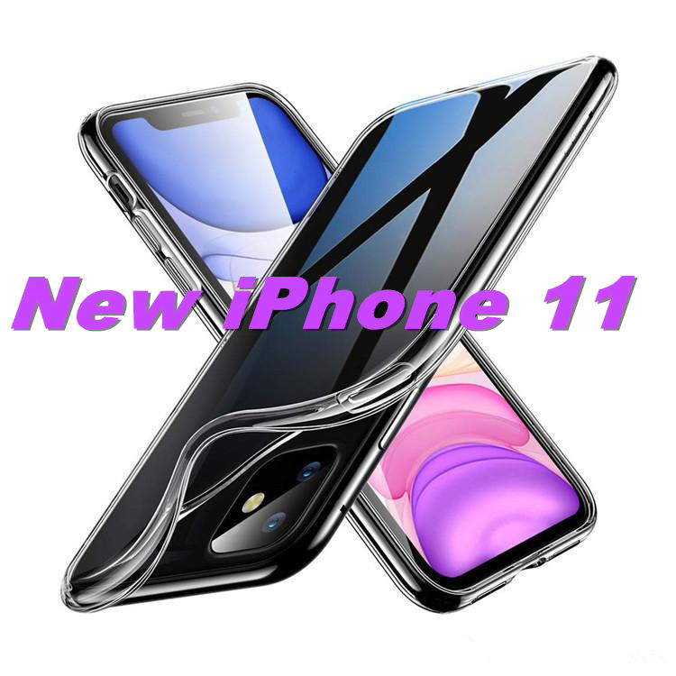 

iPhone 11 XR MAX Crystal Gel Case Ultra Thin transparent Soft TPU Clear Cases For Samsung Note 10 9