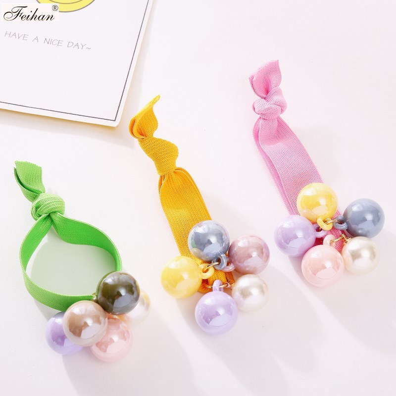 

Meatball Head Rope Women's Simple Adult Hair Band Korean-Style Cute Ins Cool Color Knotted Hair Accessories Wholesale, Black