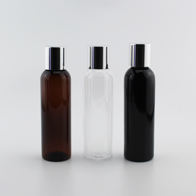 

40pcs 120ml Empty Refillable Cosmetic Container 4 OZ Lotion Bottle With Silver Screw Lid,Shampoo Container Bottle For Cosmetics