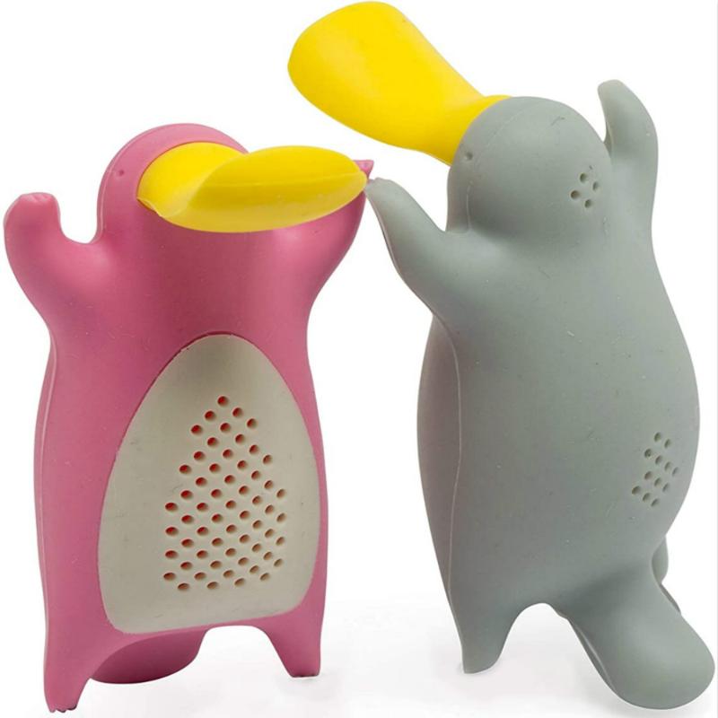 

Silicone Infuser Cute Platypus Loose Leaf Strainer Reusable Ball Filter for Times with Friends Family
