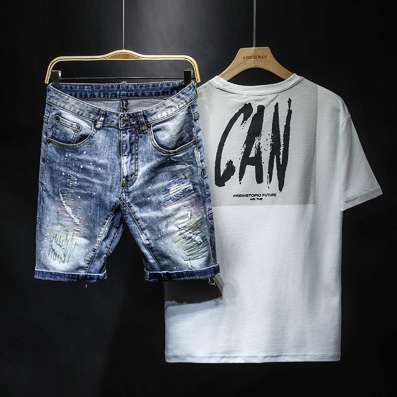 mens designer summer shorts pants 2020 luxury jeans de designer pour hommes knee length ripped rock revival men biker square jeans-image-528951048
