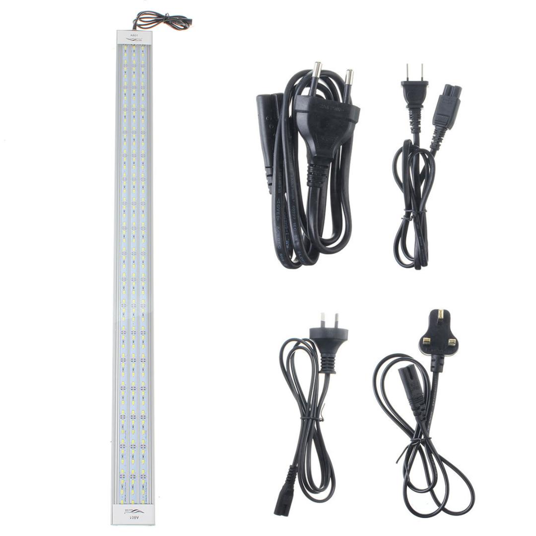 

80cm 162 LED Aquarium Light Fish Tank Light 110-220V EU Waterproof LED Bar Tube Lamp Bulb Aquatic Plants Grow