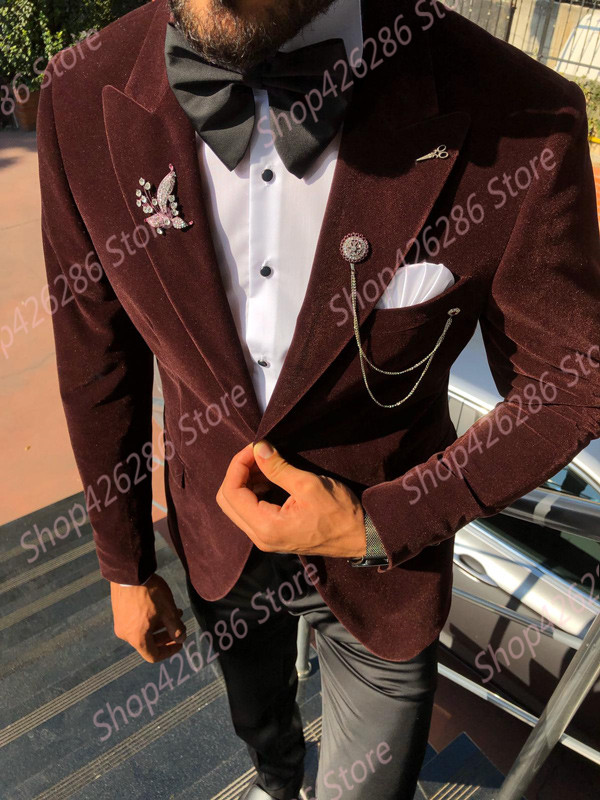 

Men's Slim Fit Suit Real Picture 3 Piece Jacket Pants With Bow Sets Groom Blazer Wedding Tuxedo Habit De Mariage Pour Homme 2020, Black