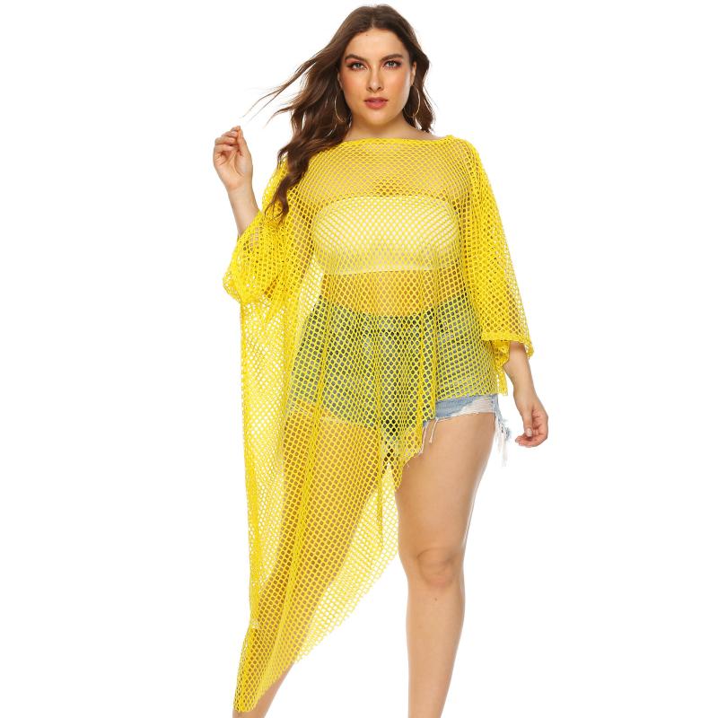 

Women Summer Sexy See Through Bathing Suit Bikini Cover Up Hollow Out Pullover Swimwear Beachwear Kaftan Robe Tunic Cover-up