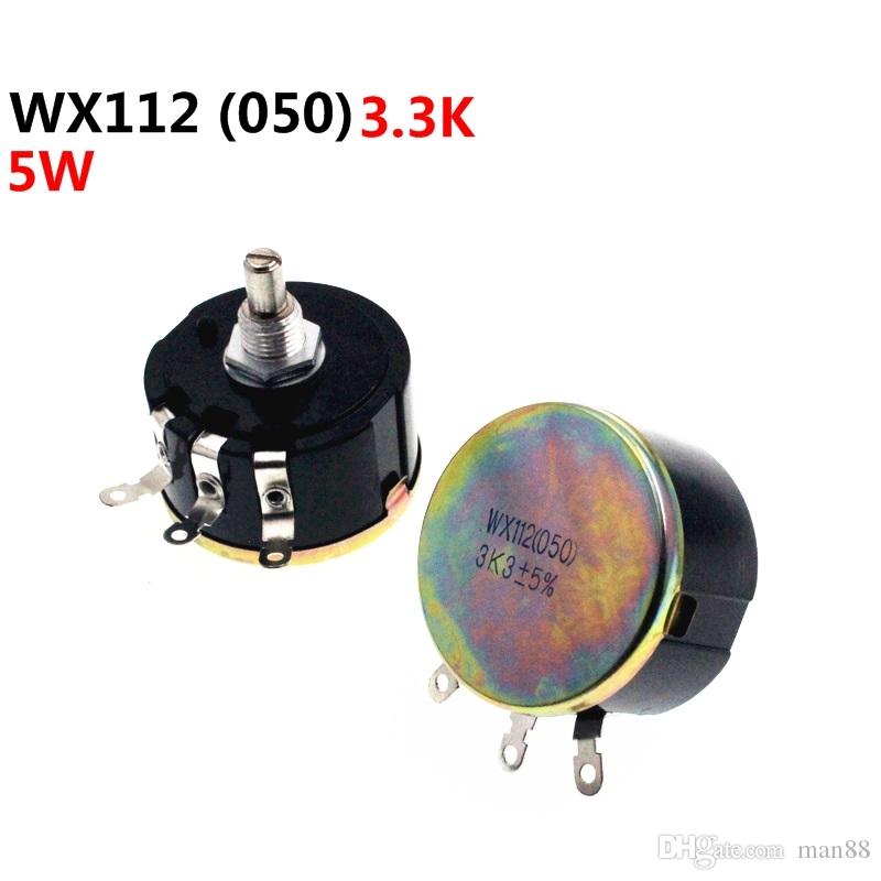 WX112 WX050 Single Turn Wirewound Potentiometer 3.3K 3K3 5W-image-532282341
