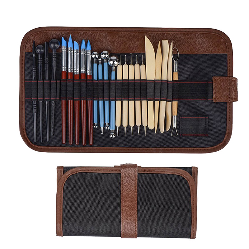

23Pcs Clay Shaping Tools Ball Stylus Dotting Tools For Pottery Sculpture Rock Painting Mandala Art Carving Modeling Embossing