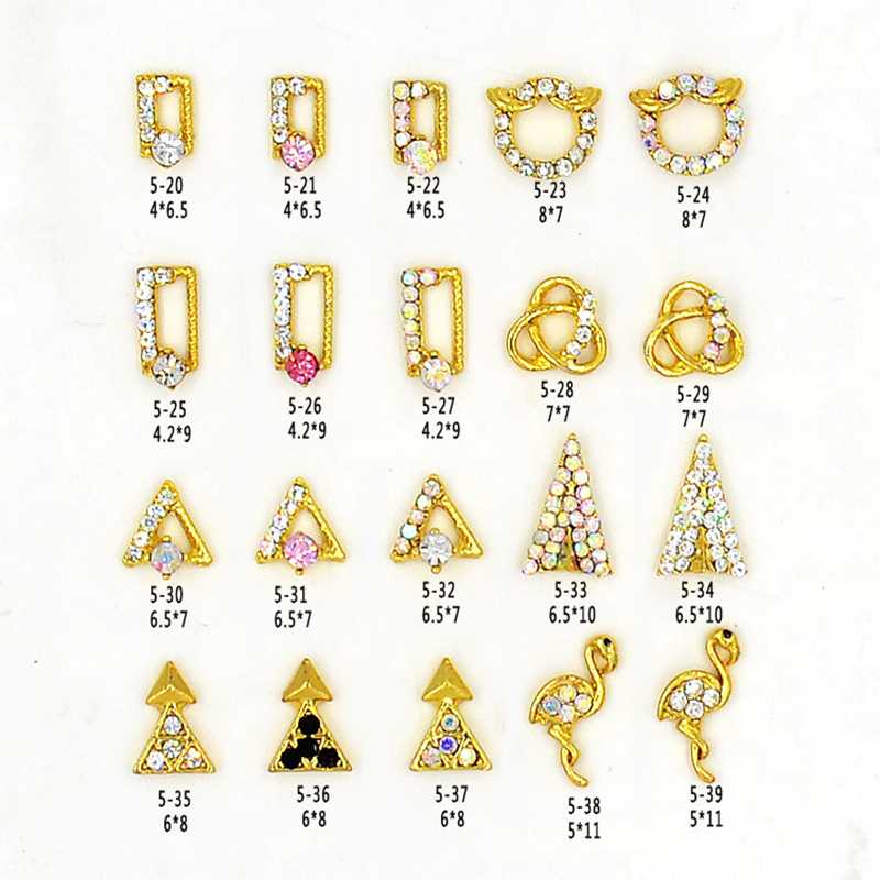 

1PCS 20 Sizes Rhinestones Hollowed-out nail paste Flat Back Nail Rhinestone 3D Art Decoration DIY Tool