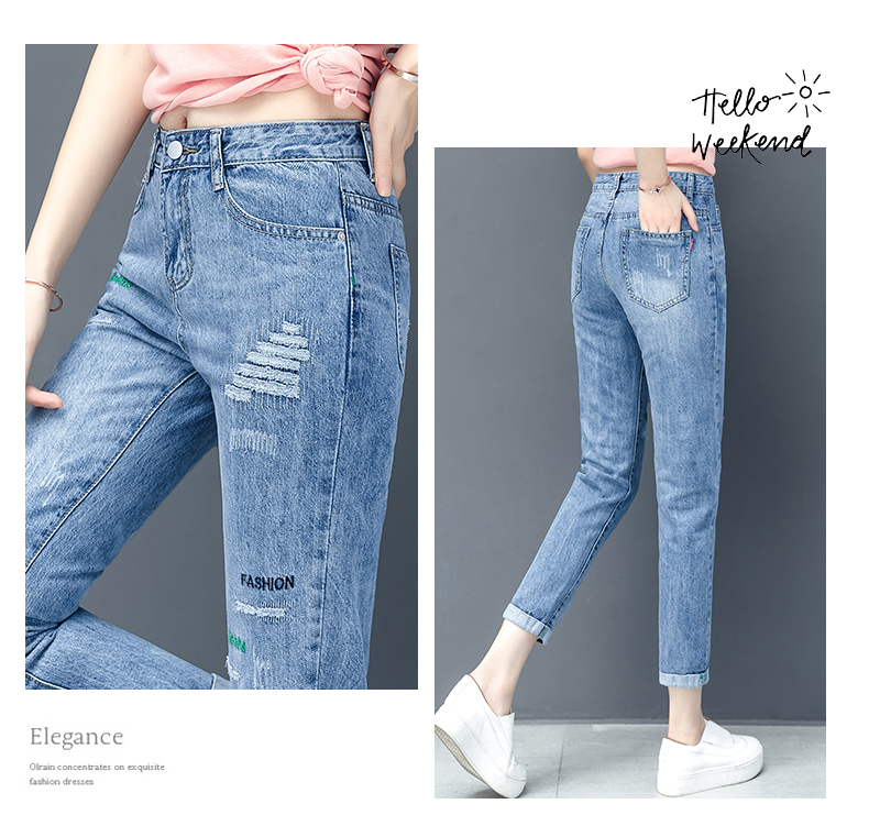 

Light Blue A New Restoring Ancient Ways Of Tall Waist Harlan Leisure Female Trousers