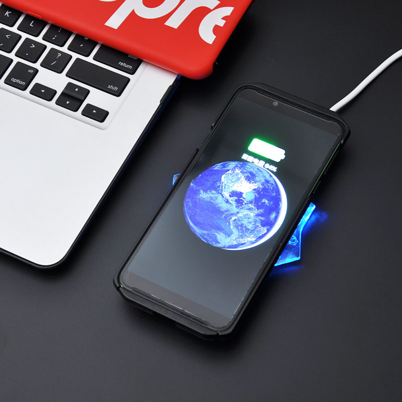 

New K10 Crystal Wireless Charger Pad Mobile Phone Wireless Receiver Charging Base Universal Charge Base For Apple IOS Android