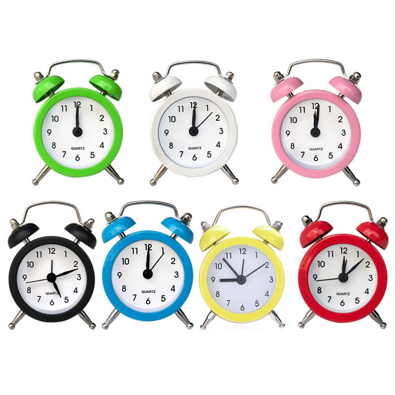 

Creative High Quality 50mm Mini Alarm Clock Travel Bell Alarm Clock Analog Desk with Bell Camping Outdoor Tools Small