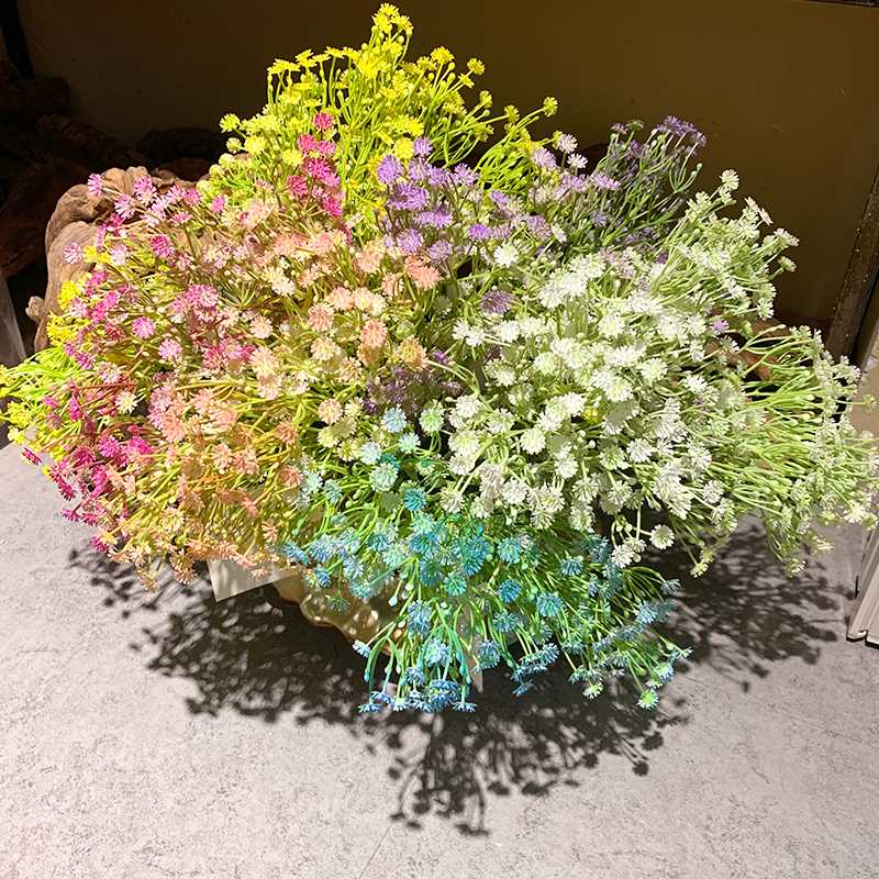 

5 fork touch sky star Pu flower wedding decoration white purple artificial flower fake bouquet wedding with bouquet decor