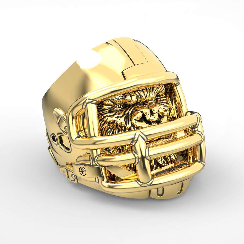 

American Football Gorilla Helmet Stainless Steel Rings Rugby Fashion Jewelry Rings Anniversary Wedding Party Gifts For Men