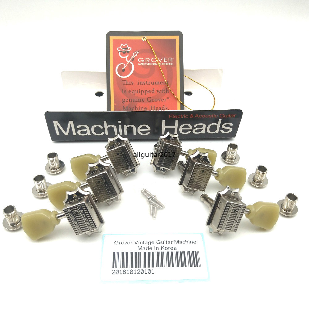 NEW Jade Grover Deluxe Vintage Emerald Guitar Machine Heads Tuners Guitar Tuning Pegs Made in Korea-image-536681966