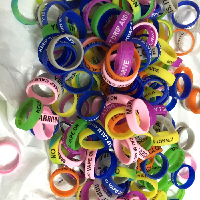 

Newest Protect Ring Silicone Rubber Band for Vape 22mm*7mm Non slip Decorative Protection Vape Bands Rings 2000Pcs Free Shipping