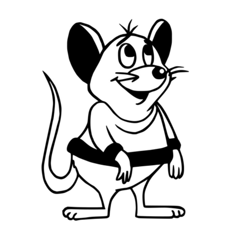 

16*11.7cm Mouse Vinyl Decal Sticker Cute And Interesting Fashion Sticker Decals Vinyl Car Wrap Decor Decals, Color