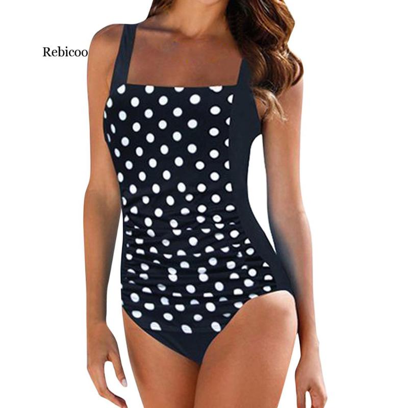 

Women One Piece Push Up Padded Bikini Swimsuit Swimwear Bathing Suit Monoki, Black