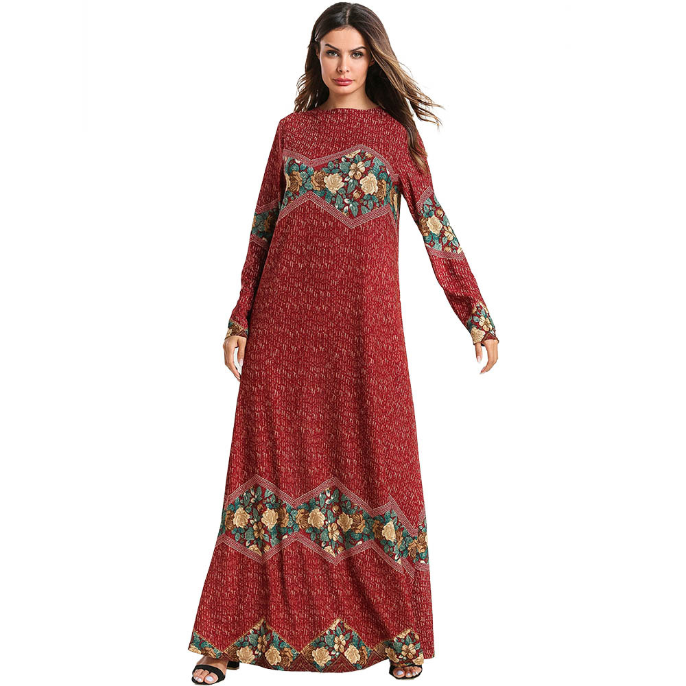 

Islamic Middle Eastern Kaftan Dress Arabic Muslim DubaiIndonesia Moroccan Kaftan Abaya Pakistani Loose Morocco Vestidos