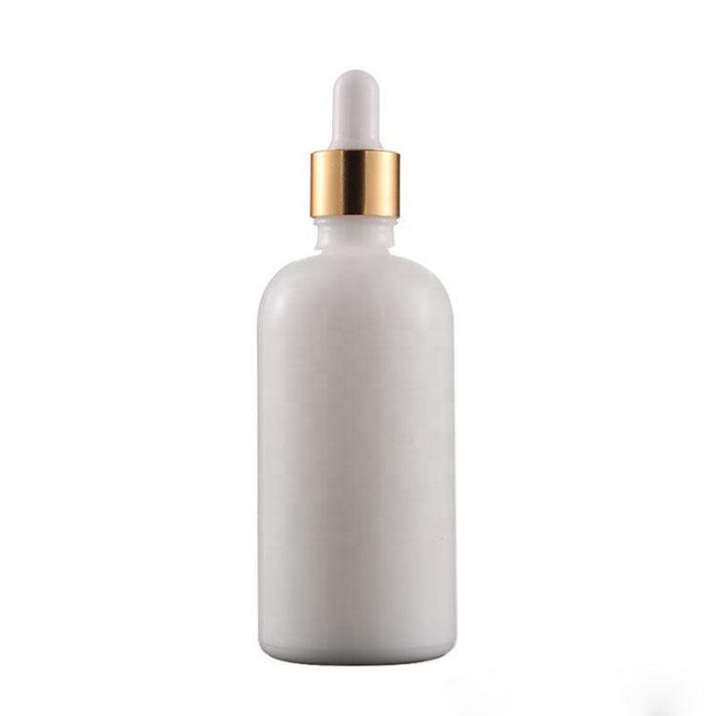 

10ml 20ml 30ml 50ml 100ml Elegant White Porcelain Cosmetic Glass Essential Oil Dropper Bottles With Eye Dropper For E liquid