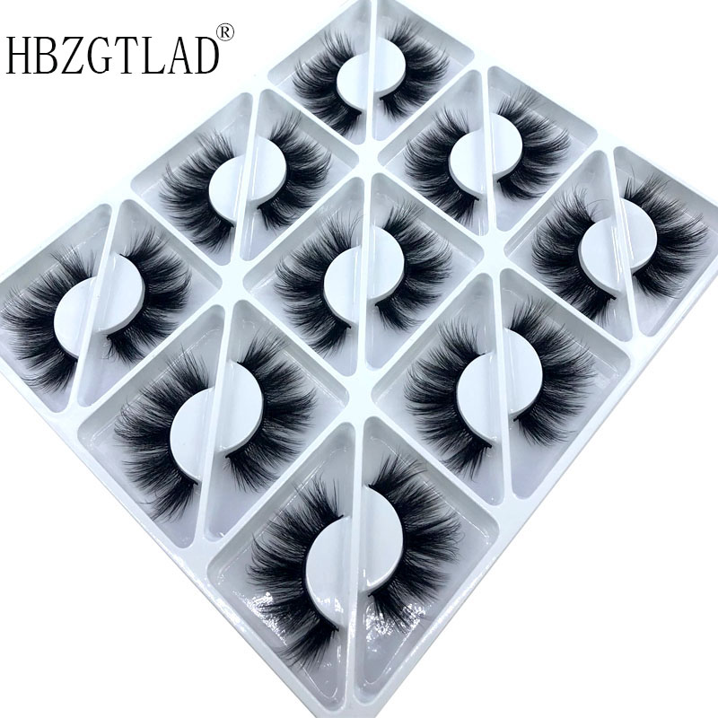 

New 9 Pairs 3D Mink Hair False Eyelashes 10-23mm Lashes Thick Long Wispy Fluffy Handmade Cruelty-free Mink Eyelash Makeup Tools