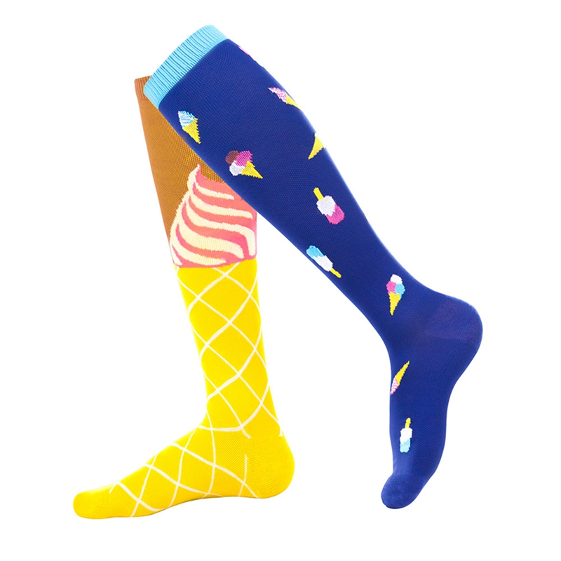 

1 pair Knee High/Long Compression Socks Quick Drying Nylon socks Cycling running soccer