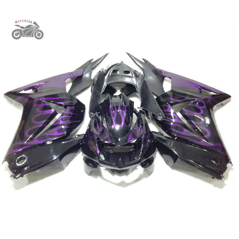 Fairiments d'injection fixés pour Kawasaki Ninja 250r ZX250R ZX 250 2008-2014 EX250 08-14 Purple Road Racing Motorcycle Fairring Bodywork AB5