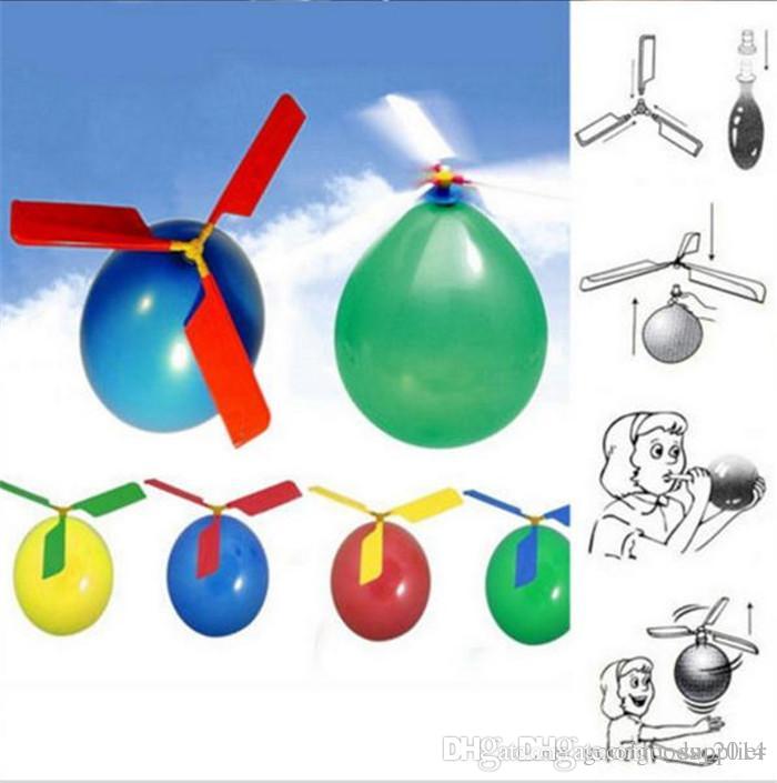 

Traditional Balloon Airplane Helicopter For Kids Child Party Bag Filler Flying Educational Toys Gifta outdoors Fun balloons b738, Mix color