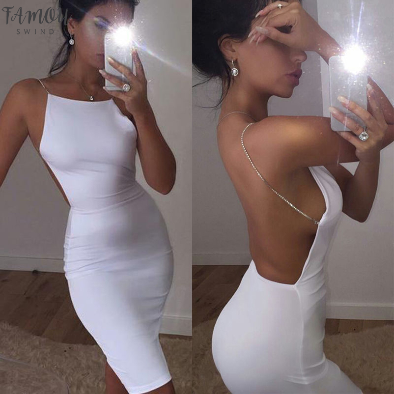 

Women' Bandage Spaghetti strap backless Bodycon Sleeveless Evening Party Club Short Mini Dress, Black
