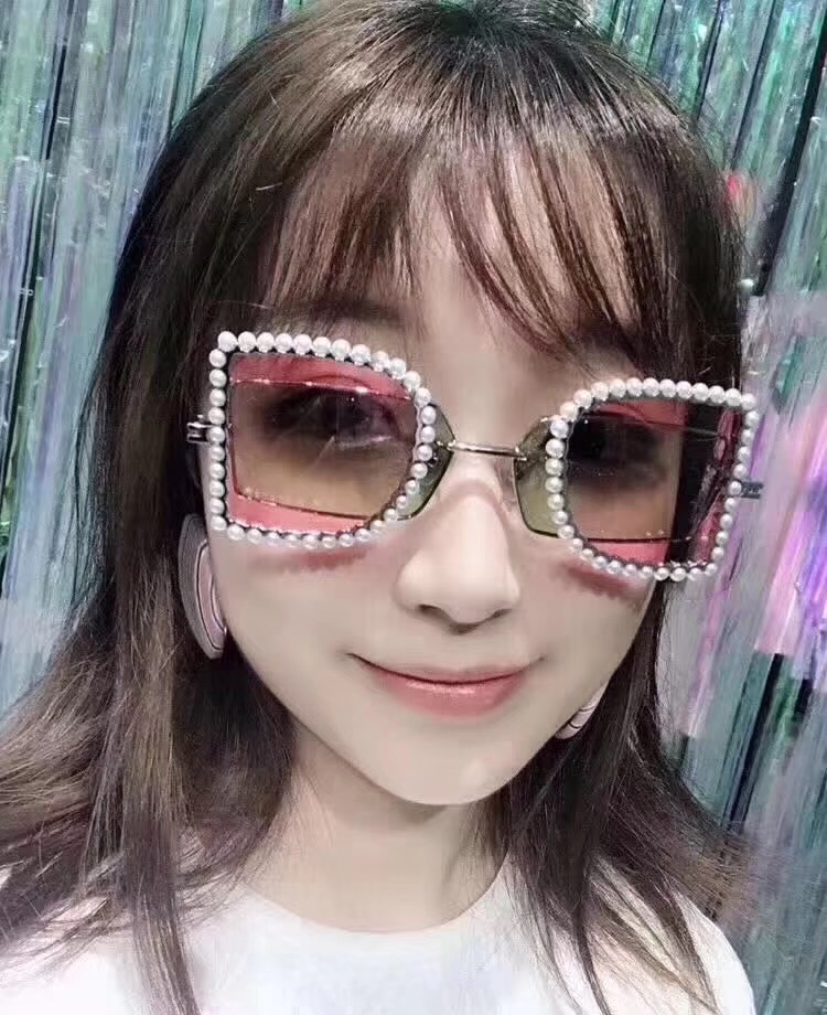 

Cat Eye Pink Sunglasses for Men and Women Shades Mirror Square Sun Glasses UV 400 Fashion Brand Sunglasses 1672