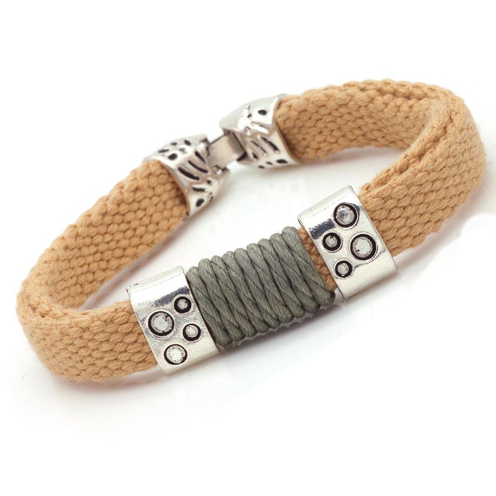 

2019 New Punk Black Braid Wrap Bracelets Bangles Punk Male Rope Chain Wholesale Men Jewelry Fashion Bangles Gifts