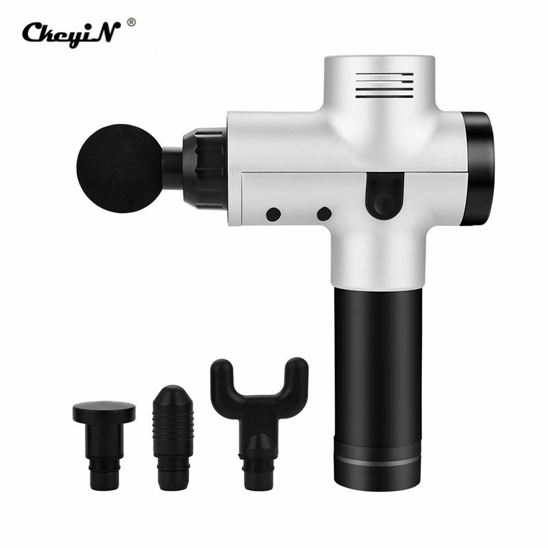 

CkeyiN Electric Therapy Massage Gun Deep Tissue Massager Body 20Gears Exercising Muscle Massager Pain Relieve Vibration Cordless