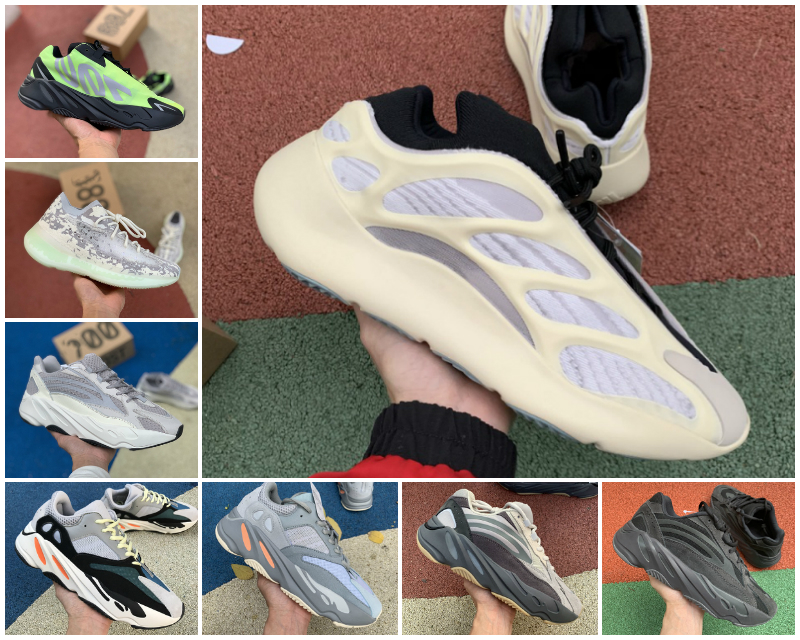 

New 700 MNVN Phosphor Running Mens Women Shoes Cheap Vanta 700 V3 Alvah Azael Inertia Kanye West Milky Magnet V2 Mist Alien Runner Sneakers, Black