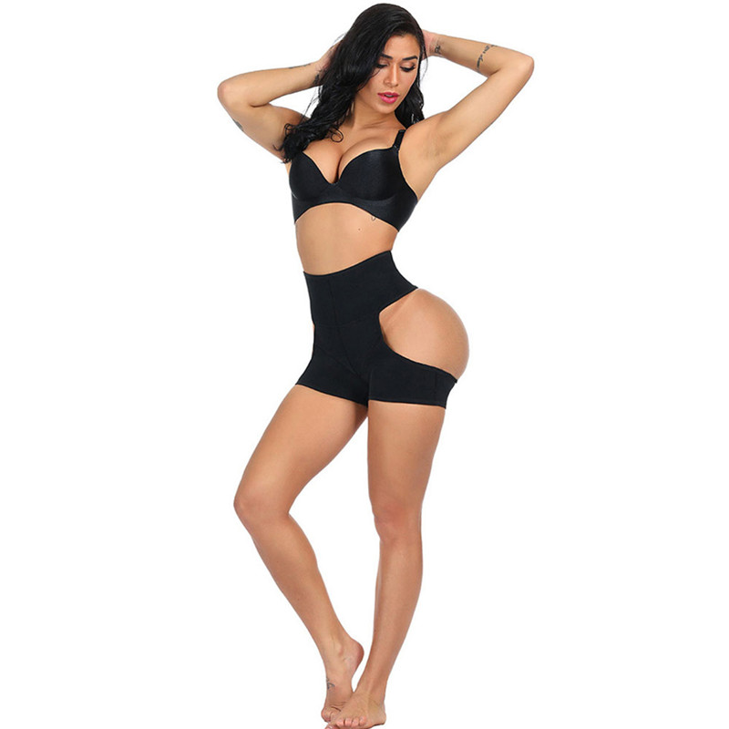 

Women Sexy BuLifter Panty Body Enhancer Tummy Control Panties Briefs Underwear Booty Body Shaper, Black