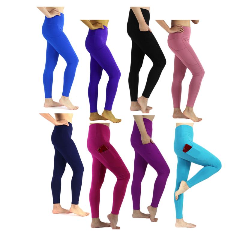 

Length Yoga Pants Women High Waist Super Stretchy Yoga Leggings Sports Tights Legging Sport Fitness Women Workout Leggins, Fuchsia