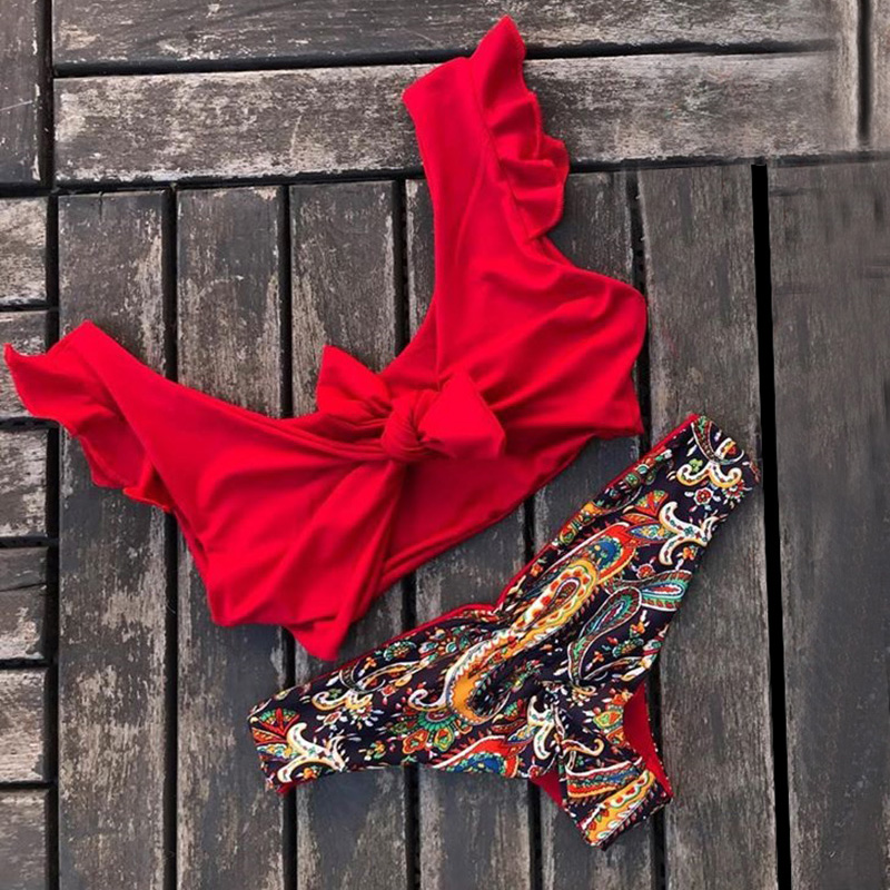 2021 2020 Bikinis Women Swimwear Push Up Bikini Set Swimsuit Top Solid