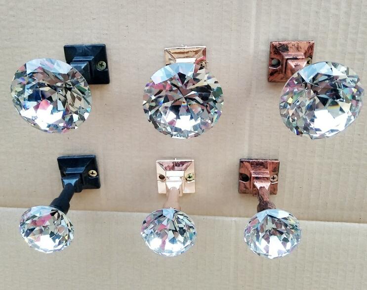 

fashion 6style head mannequin wall hook single crystal underwear shop golden clothes hook threedimensional home ornaments 6pc set c699