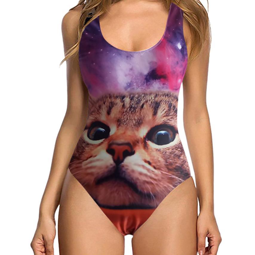 Women Sexy High Cut One Piece Swimsuit Funny Bathing Suit Monokini Swimwear Sexy Polyester New Swimsuit for Summer-image-456239934