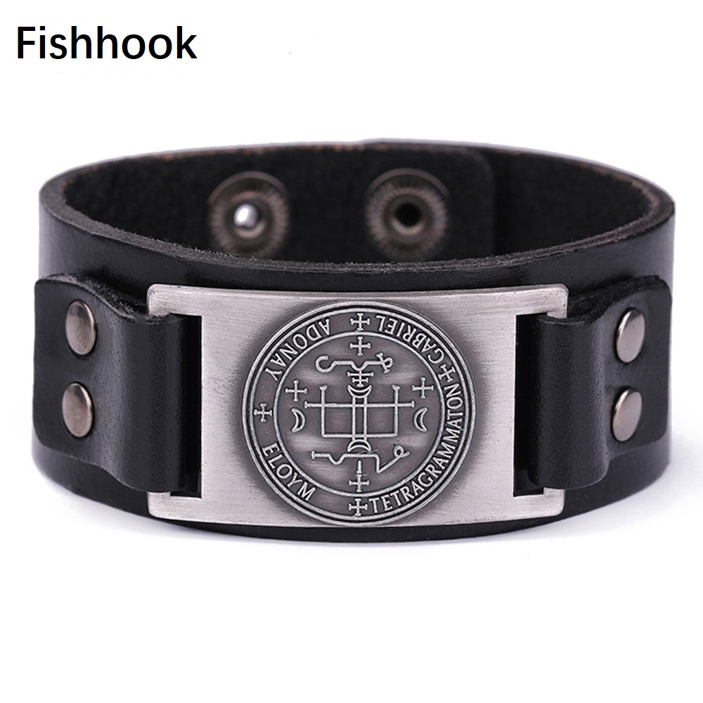 fishhook Attaches de Type Vintage Viking Bold Vis à tête de Dragon Bracelet de Manchette Bracelet Bijoux 